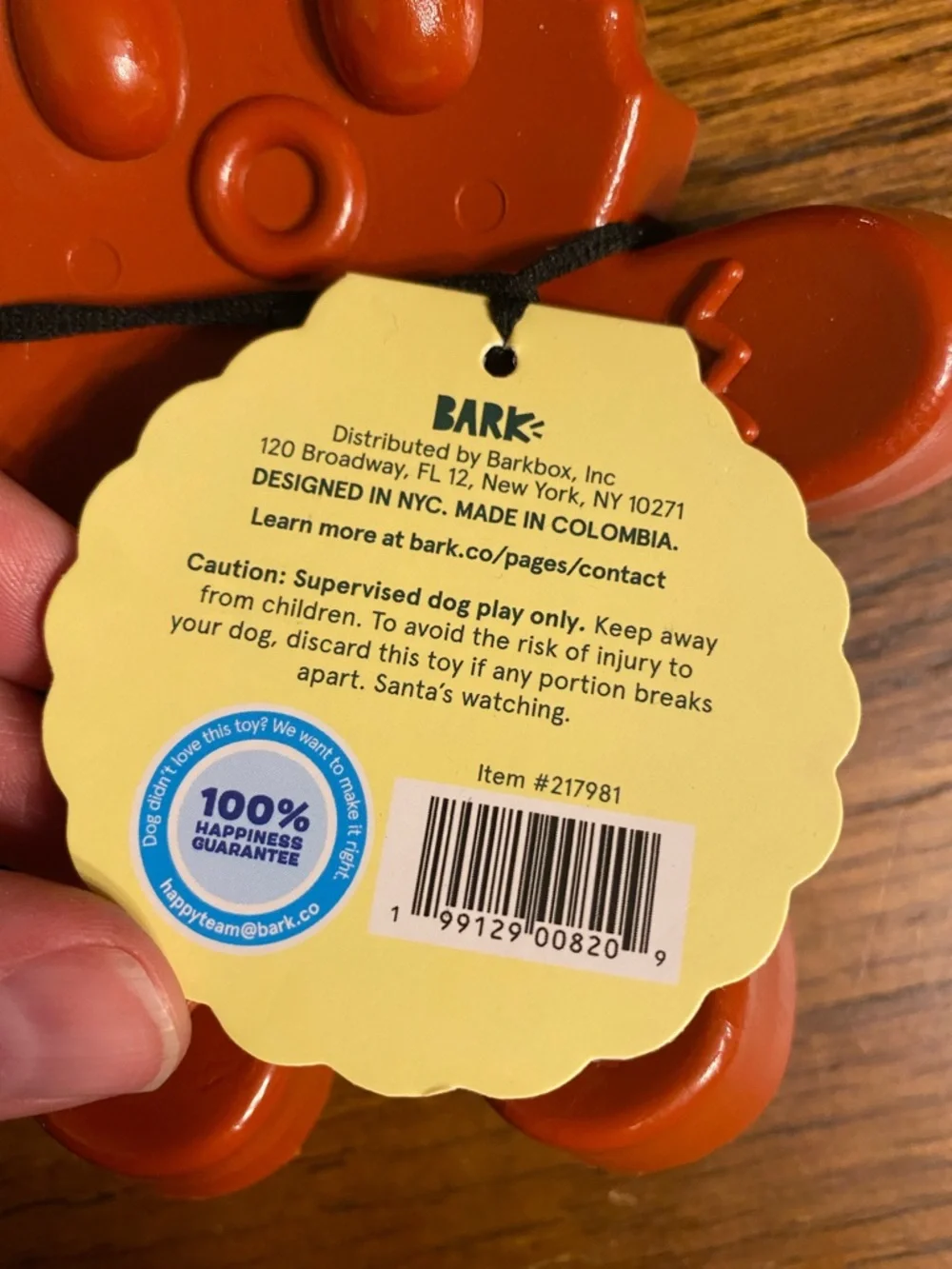 BARK Gingernaw Man Dog Toy